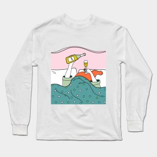 Woman and champagne Long Sleeve T-Shirt